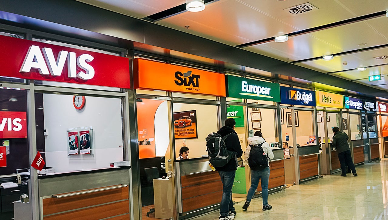 Rental car offices at Sabiha Gokcen Airport