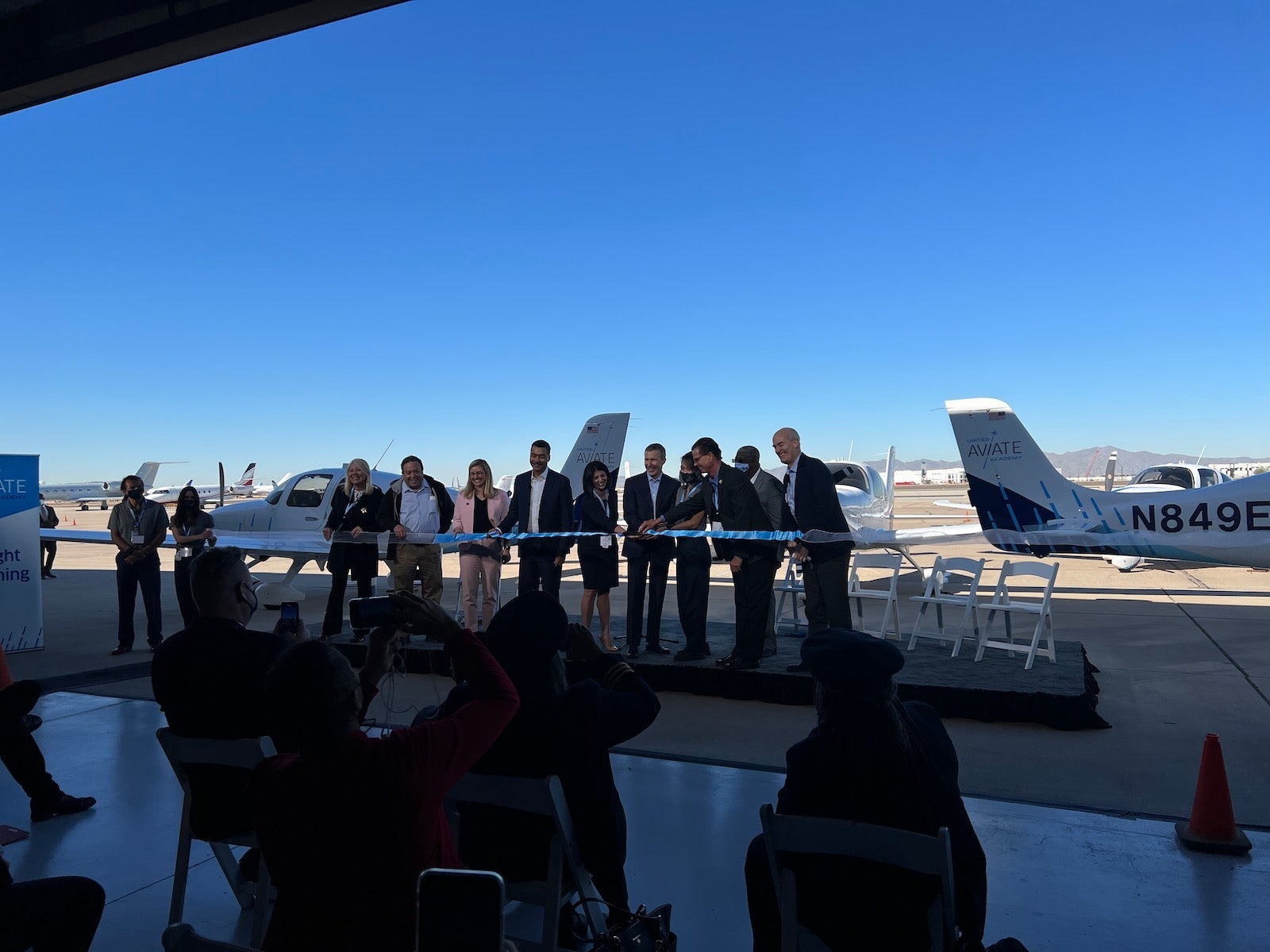 United Aviate Academy ribbon cutting