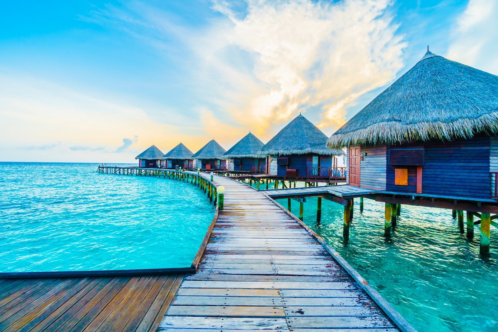 Beautiful,Tropical,Maldives,Resort,Hotel,And,Island,With,Beach,And