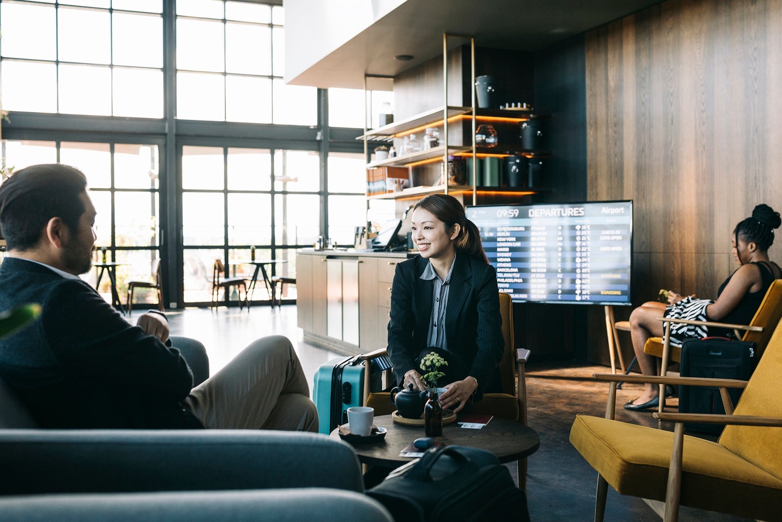 Businesspeople at the Airport Terminal