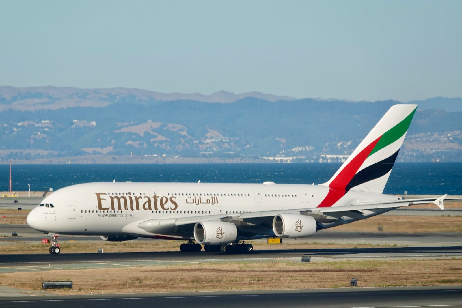 Emirates Airbus A380 SFO San Francisco