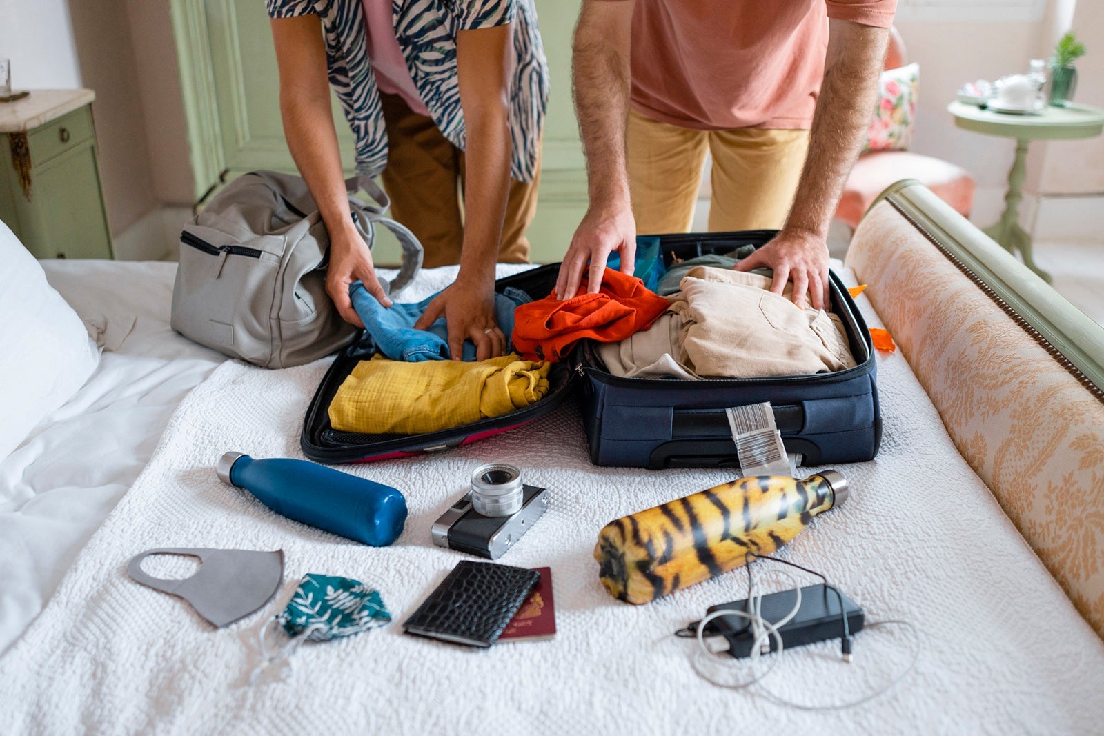 Gay Couple Packing Their Suitcase